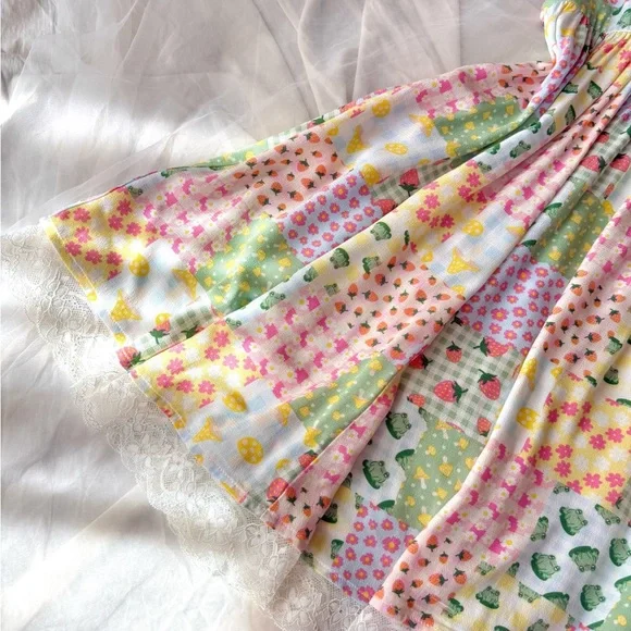 Thorn & Fable Pastel Patchwork Style Dress - Picture 6 of 10